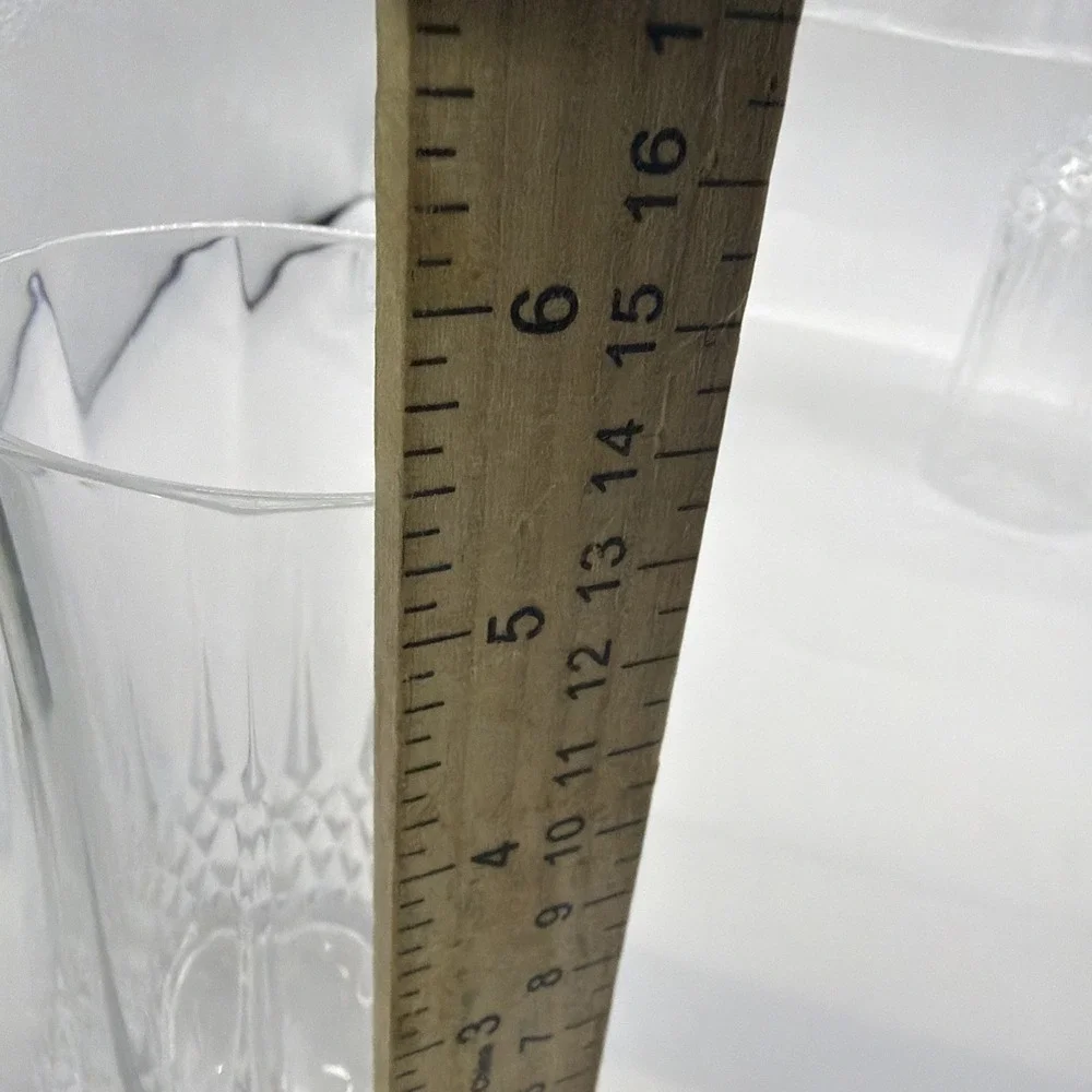 (8)‎ Vtg Cristal D'Arques Longchamp Crystal Iced Tea Glass Tumblers 5.25